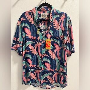 NWT Tropical Button-Up